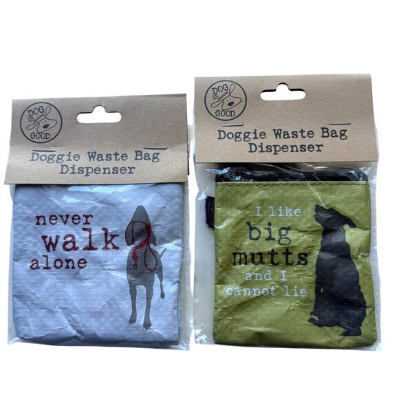 Dog Is Good Other - Dog Is Good Doggie Waste Bag Dispenser Set Recycled Material Funny Designs